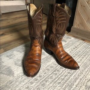 Vintage Dan post lizard cowboy boots